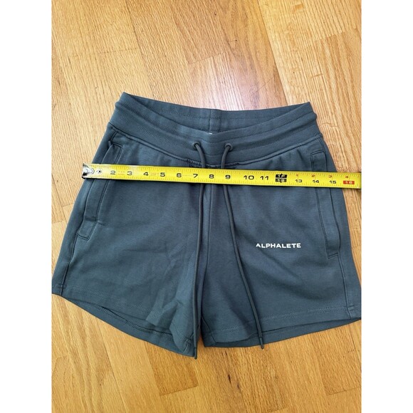 Alphalete Women's Essential Core Shorts Athletic Sweat Concrete Green Size S - Picture 5 of 15
